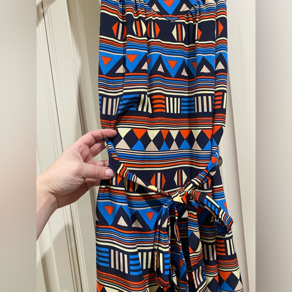 Marc by Marc Jacobs gorgeous blue, red and white silk dress - Picture 3 of 13